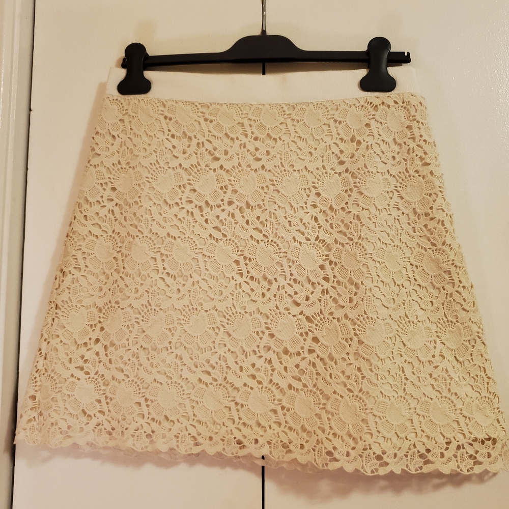 Cream skirt